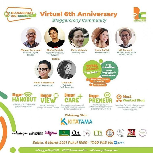 BloggerDay 2021 Komunitas Bloggercrony Indonesia